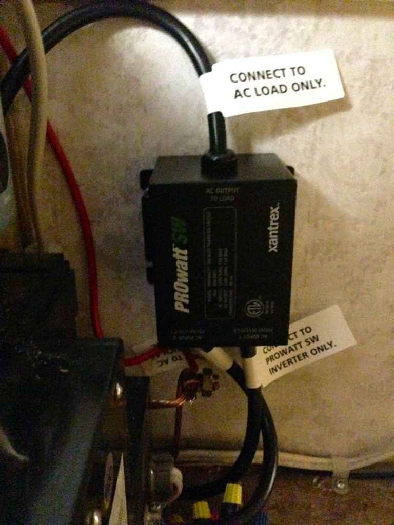 Added Xantrex Inverter Power SmallRVs